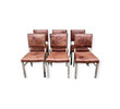 Set of (6) Danish Leather Dining Chairs 74379