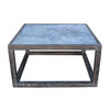 Limited Edition Oak and Zinc Coffee Table Cube 31566