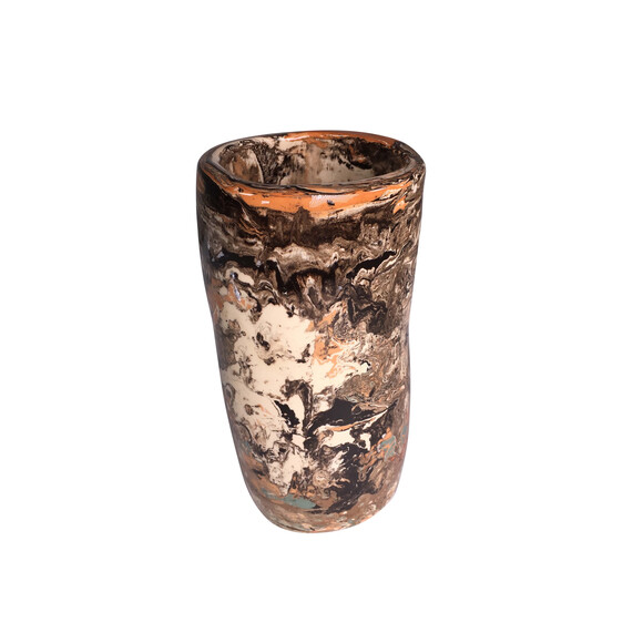 French Marbelized Ceramic Vase 24819