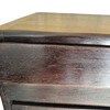 Limited Edition Solid Walnut Commode with Bronze Drawer 78893