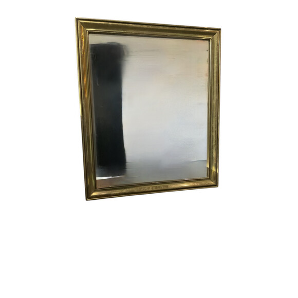 Large Scale French Brass Bistro Mirror 77706