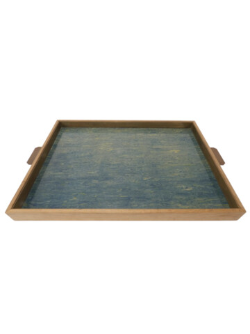 Limited Edition Oak Tray With Vintage Marbleized Paper 60740