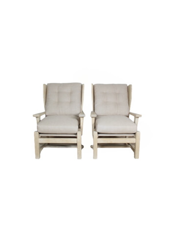 Pair of Lucca Studio Lorford Arm Chairs 47608
