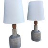 Pair of Limited Edition Cement Lamps 40987