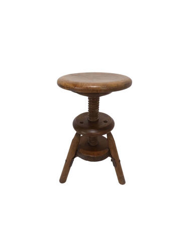 French Oak Stool/ Table 48939