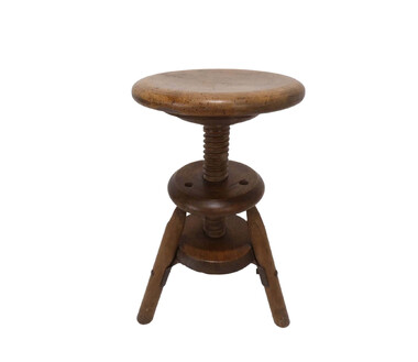 French Oak Stool/Table 49774