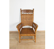 American 1900's Rattan and Beech Arm Chair 43966