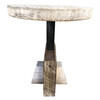 Limited Edition Oak and Stone Side Table 35910
