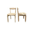 Set of (8) Guillerme & Chambron Oak Dining Chairs 40649