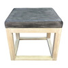 Lucca Studio Bryce Table/Stool with a Vintage Leather Top. 38995