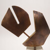 Limited Edition Hammered Bronze and Stone Sculpture 58896