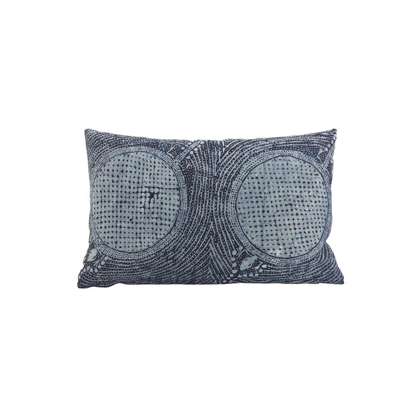 Limited Edition Indonesian Indigo Batik Textile Pillow 34178