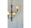 Limited Edition Bronze and Opaline Chandelier 77613