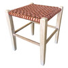 Lucca Studio Thelma Woven Leather Stool 38877
