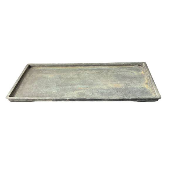 Large 18th Century Japanese Retangular Bronze Tray 76416