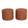 Pair of Vintage French Rope Ottomans 64595