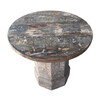 Limited Edition Wood and Cement Side Table 40664