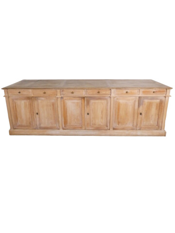 Long 19th Century French Pine Sideboard 45578