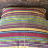 Limited Edition Antique Wood Block and Striped Textile Pillow 45463