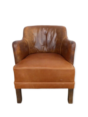 19th Century Danish Leather Arm Chair 64054