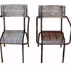 Set of (4) French Mid Century Iron Armchairs 34985