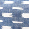 Rare 18th French Indigo Flamme Ikat Textile Pillow 70737