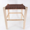 Lucca Studio Thelma Woven Leather Stool 47776