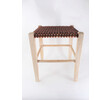 Lucca Studio Thelma Woven Leather Stool 47776