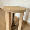 Lucca Studio Miles Oak and Bronze Side Table 75574