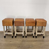 Lucca Studio Set of (4) Percy Saddle
Leather and Oak Stools 66443