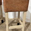 Lucca Studio Set of (3) Percy Saddle
Leather and Oak Stools 66108