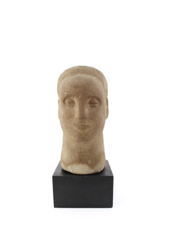 Vintage Sandstone Sculpture of a Head 49930