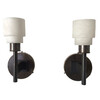 Lucca Studio Pair of Georgie Alabaster and Bronze Sconces 76094