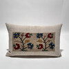 18th Century Turkish Embroidery Silk and Linen Textile Pillow 74801