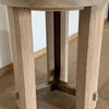 Lucca Studio Miles Oak and Bronze Side Table 75574