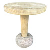 Limited Edition Oak and Stone Side Table 52299