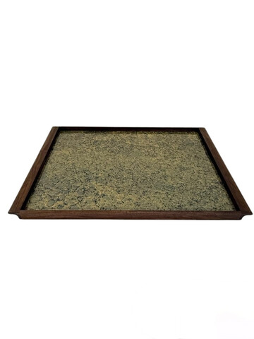 Limited Edition Walnut Tray with Vintage Italian Marbleized Paper 76144