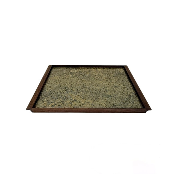 Limited Edition Walnut Tray with Vintage Italian Marbleized Paper 76144