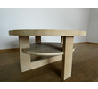 Lucca Studio Dubin Oak and Cement Top Coffee Table 63646