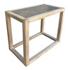 Limited Edition Walnut and Cement Side Table 30732