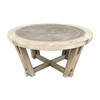 Lucca Studio Dider Round Coffee Table ( Cement top) 44419
