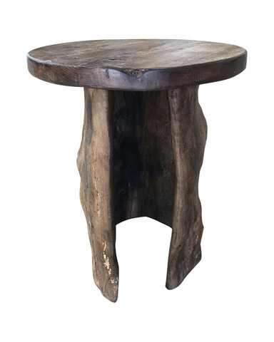 Limited Edition Sculptural Wood Side Table 40430