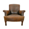 19th Century English Leather Arm Chair 45242
