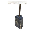 Limited Edition Stone and Oak Side Table 32661