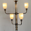 Limited Edition Bronze and Opaline Chandelier 77613