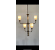 Limited Edition Bronze and Opaline Chandelier 77613