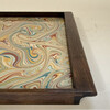 Limited Edition Walnut Tray with Vintage Italian Marbleized Paper 76292