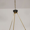 French 1940's Black Metal Chandelier 71130