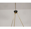 French 1940's Black Metal Chandelier 76360