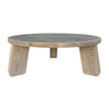 Lucca Studio Vance Coffee Table In Oak and Concrete. 40855